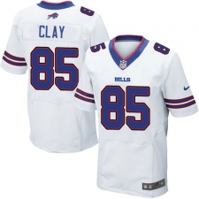 Men's Nike Buffalo Bills #85 Charles Clay Elite White NFL Jersey
