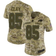 Women's Nike Buffalo Bills #85 Charles Clay Limited Camo 2018 Salute to Service NFL Jersey