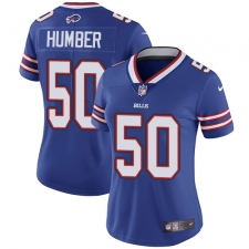 Women's Nike Buffalo Bills #50 Ramon Humber Elite Royal Blue Team Color NFL Jersey