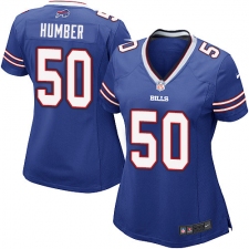 Women's Nike Buffalo Bills #50 Ramon Humber Game Royal Blue Team Color NFL Jersey