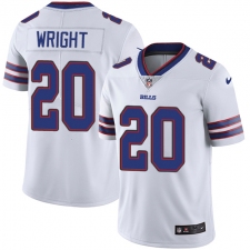 Men's Nike Buffalo Bills #20 Shareece Wright White Vapor Untouchable Limited Player NFL Jersey