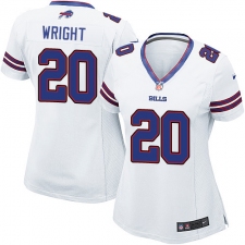 Women's Nike Buffalo Bills #20 Shareece Wright Game White NFL Jersey