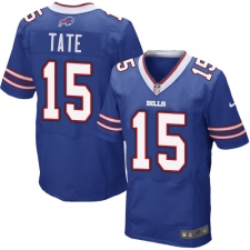 Men's Nike Buffalo Bills #15 Brandon Tate Elite Royal Blue Team Color NFL Jersey