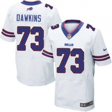 Men's Nike Buffalo Bills #73 Dion Dawkins Elite White NFL Jersey