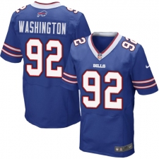 Men's Nike Buffalo Bills #92 Adolphus Washington Elite Royal Blue Team Color NFL Jersey