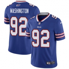 Men's Nike Buffalo Bills #92 Adolphus Washington Royal Blue Team Color Vapor Untouchable Limited Player NFL Jersey
