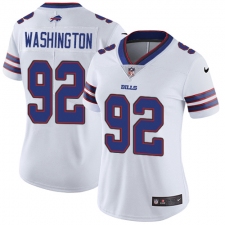 Women's Nike Buffalo Bills #92 Adolphus Washington White Vapor Untouchable Limited Player NFL Jersey