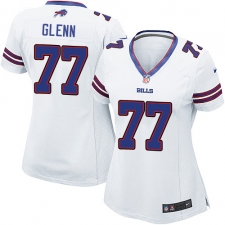 Women's Nike Buffalo Bills #77 Cordy Glenn Game White NFL Jersey