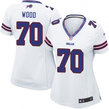 Women's Nike Buffalo Bills #70 Eric Wood Game White NFL Jersey