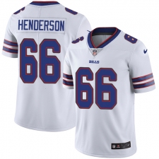 Youth Nike Buffalo Bills #66 Seantrel Henderson Elite White NFL Jersey