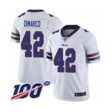 Men's Buffalo Bills #42 Patrick DiMarco White Vapor Untouchable Limited Player 100th Season Football Jersey