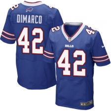 Men's Nike Buffalo Bills #42 Patrick DiMarco Elite Royal Blue Team Color NFL Jersey