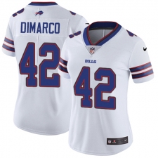 Women's Nike Buffalo Bills #42 Patrick DiMarco Elite White NFL Jersey
