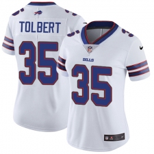 Women's Nike Buffalo Bills #35 Mike Tolbert Elite White NFL Jersey