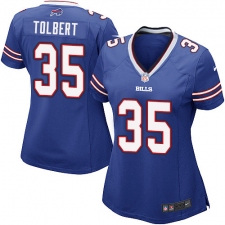 Women's Nike Buffalo Bills #35 Mike Tolbert Game Royal Blue Team Color NFL Jersey