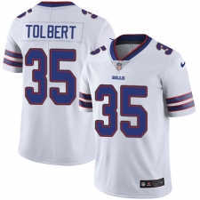 Youth Nike Buffalo Bills #35 Mike Tolbert Elite White NFL Jersey
