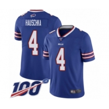 Men's Buffalo Bills #4 Stephen Hauschka Royal Blue Team Color Vapor Untouchable Limited Player 100th Season Football Jersey