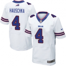 Men's Nike Buffalo Bills #4 Stephen Hauschka Elite White NFL Jersey