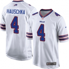 Men's Nike Buffalo Bills #4 Stephen Hauschka Game White NFL Jersey