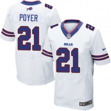 Men's Nike Buffalo Bills #21 Jordan Poyer Elite White NFL Jersey