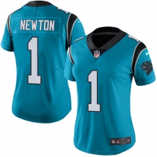 Women's Nike Carolina Panthers #1 Cam Newton Elite Blue Alternate NFL Jersey