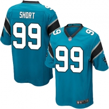 Men's Nike Carolina Panthers #99 Kawann Short Game Blue Alternate NFL Jersey