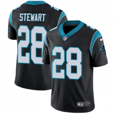 Youth Nike Carolina Panthers #28 Jonathan Stewart Black Team Color Vapor Untouchable Limited Player NFL Jersey