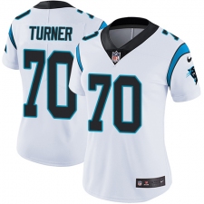 Women's Nike Carolina Panthers #70 Trai Turner Elite White NFL Jersey