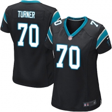 Women's Nike Carolina Panthers #70 Trai Turner Game Black Team Color NFL Jersey