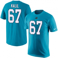 NFL Men's Nike Carolina Panthers #67 Ryan Kalil Blue Rush Pride Name & Number T-Shirt
