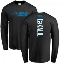 NFL Nike Carolina Panthers #67 Ryan Kalil Black Backer Long Sleeve T-Shirt