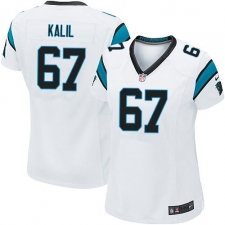 Women's Nike Carolina Panthers #67 Ryan Kalil Game White NFL Jersey