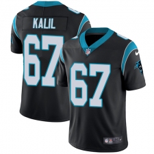Youth Nike Carolina Panthers #67 Ryan Kalil Black Team Color Vapor Untouchable Limited Player NFL Jersey