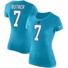 NFL Women's Nike Carolina Panthers #7 Harrison Butker Blue Rush Pride Name & Number T-Shirt