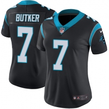 Women's Nike Carolina Panthers #7 Harrison Butker Black Team Color Vapor Untouchable Limited Player NFL Jersey