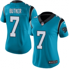 Women's Nike Carolina Panthers #7 Harrison Butker Blue Alternate Vapor Untouchable Limited Player NFL Jersey