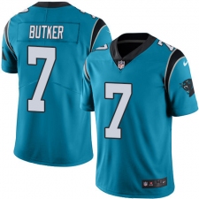 Youth Nike Carolina Panthers #7 Harrison Butker Limited Blue Rush Vapor Untouchable NFL Jersey