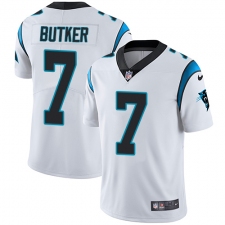 Youth Nike Carolina Panthers #7 Harrison Butker White Vapor Untouchable Limited Player NFL Jersey
