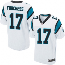 Men's Nike Carolina Panthers #17 Devin Funchess Elite White NFL Jersey