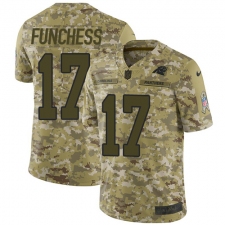 Men's Nike Carolina Panthers #17 Devin Funchess Limited Camo 2018 Salute to Service NFL Jersey