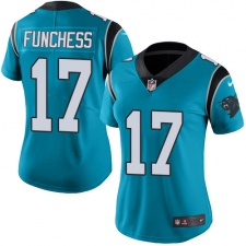 Women's Nike Carolina Panthers #17 Devin Funchess Elite Blue Alternate NFL Jersey