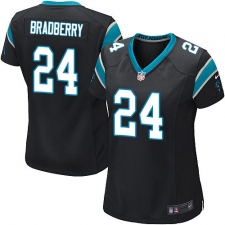 Women's Nike Carolina Panthers #24 James Bradberry Game Black Team Color NFL Jersey