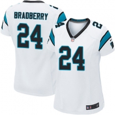 Women's Nike Carolina Panthers #24 James Bradberry Game White NFL Jersey