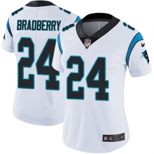 Women's Nike Carolina Panthers #24 James Bradberry White Vapor Untouchable Limited Player NFL Jersey