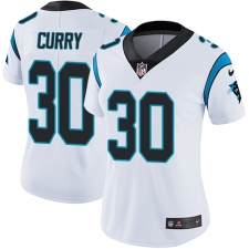 Women's Nike Carolina Panthers #30 Stephen Curry Elite White NFL Jersey