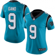 Women's Nike Carolina Panthers #9 Graham Gano Blue Alternate Vapor Untouchable Limited Player NFL Jersey