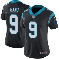 Women's Nike Carolina Panthers #9 Graham Gano Elite Black Team Color NFL Jersey