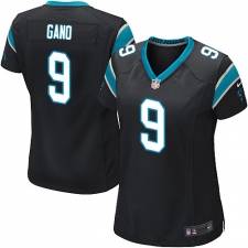 Women's Nike Carolina Panthers #9 Graham Gano Game Black Team Color NFL Jersey