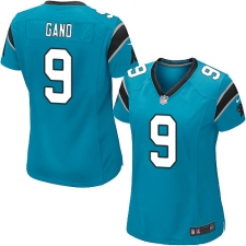 Women's Nike Carolina Panthers #9 Graham Gano Game Blue Alternate NFL Jersey