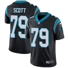 Youth Nike Carolina Panthers #79 Chris Scott Black Team Color Vapor Untouchable Limited Player NFL Jersey